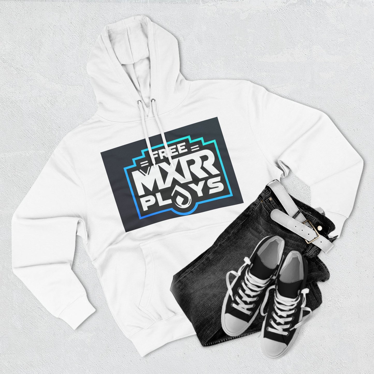 Three-Panel Fleece Hoodie