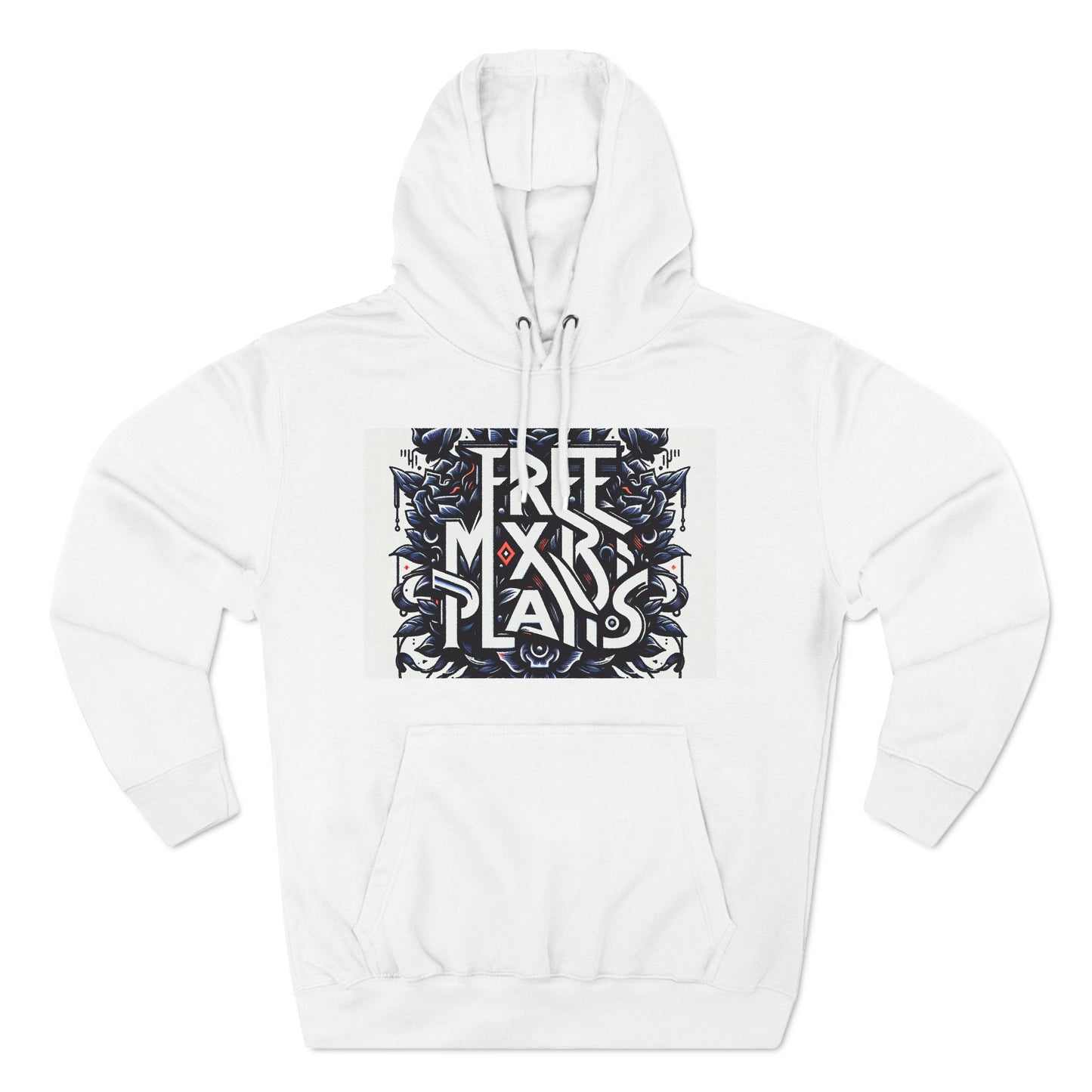 Three-Panel Fleece Hoodie