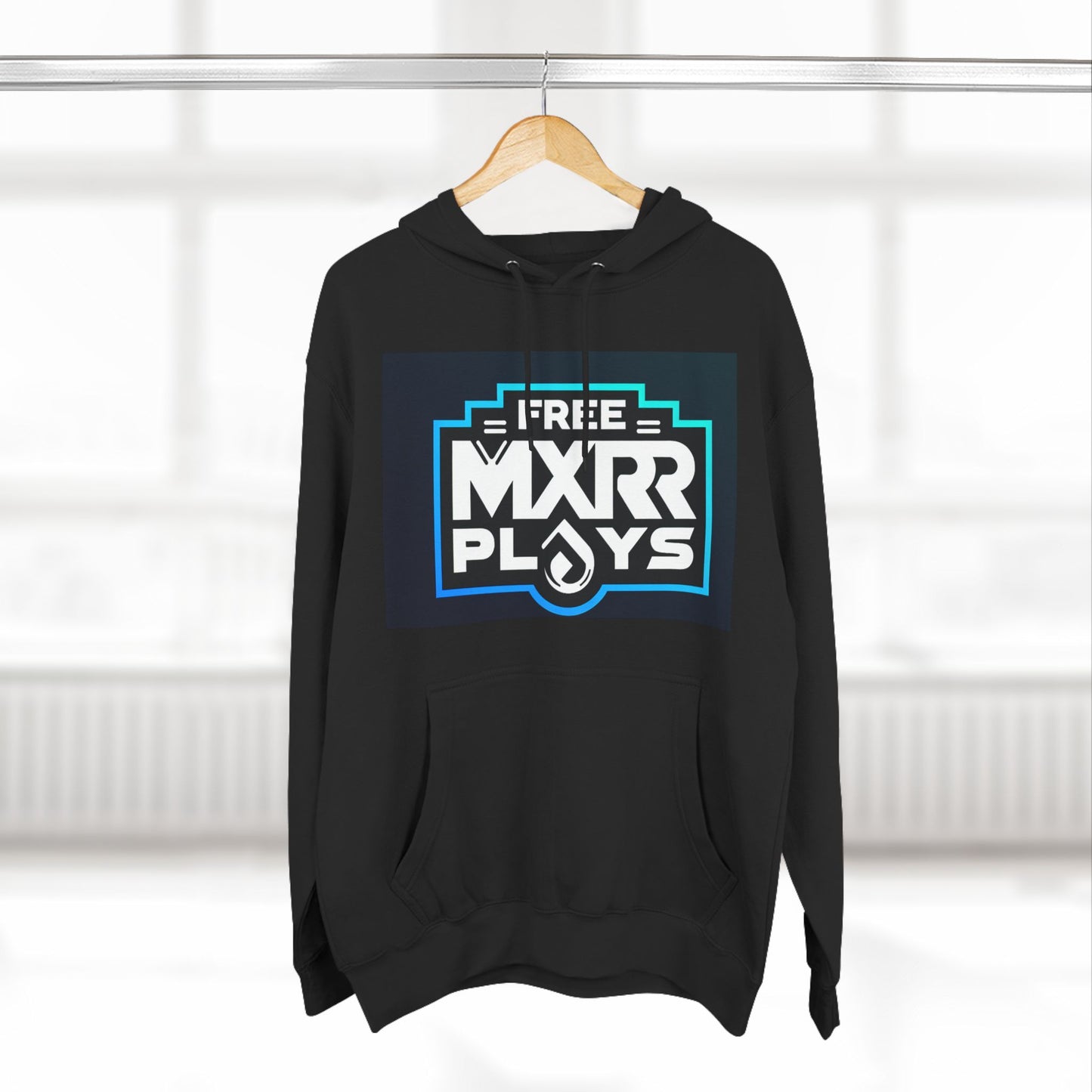 Three-Panel Fleece Hoodie